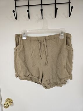 Old Navy Khaki Drawstring Athletic Shorts